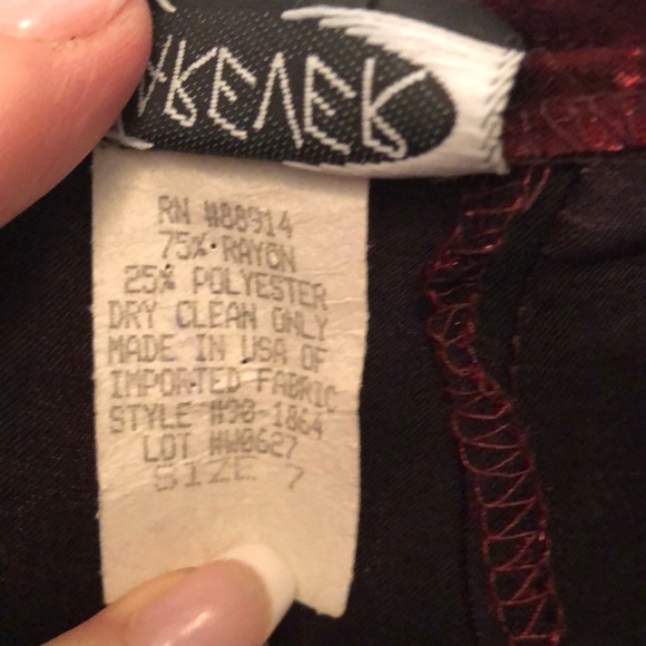 Wearever Long Red Skirt. Length measurements 38” - Picture 4 of 4